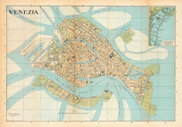 Mappa storica di Venezia